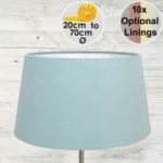 Pale Blue French Drum Lampshade