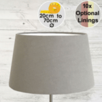 Grey French Drum Lampshade