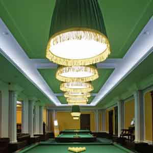 Green Traditional ceiling shades for hospitality and leisure