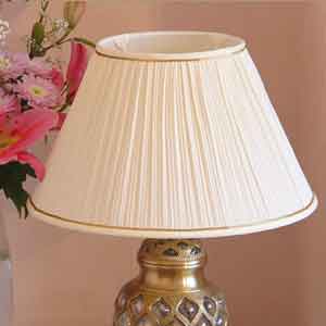 Bespoke pleated lampshades