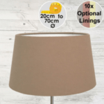 Taupe French Drum Lampshade