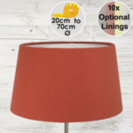Red French Drum Lampshade