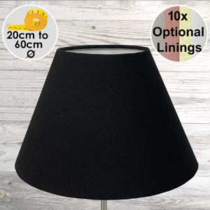 Black Empire Table Lampshade