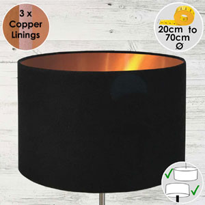 Black and Copper Extra Large Drum