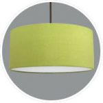 Lime Green drum pendant lampshade