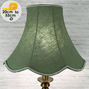 Green Scalloped Standard Lampshade