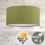 Green Extra Large Drum Lampshade