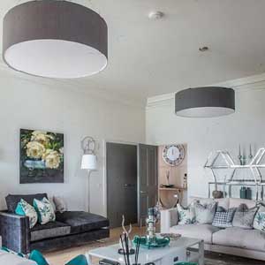 Grey Lampshades Huge Selection Of, Living Room Lamp Shades Uk