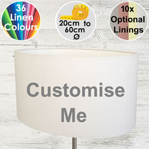 Custom Made Oval Lampshade