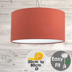 Red Extra Large Drum Lampshade