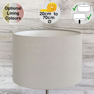 Grey Drum Table Lampshade