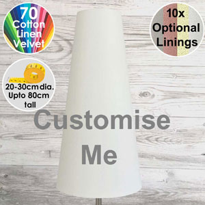 Customise This Tall Cone Standard Lampshade