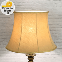 Traditional Bowed Drum Lampshade in Gold