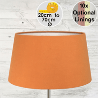 Orange Tapered Lampshade Made in a range of sizes