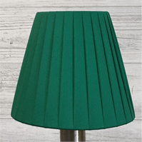 Bespoke Green pleated candle lampshade