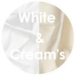 white and cream lampshades
