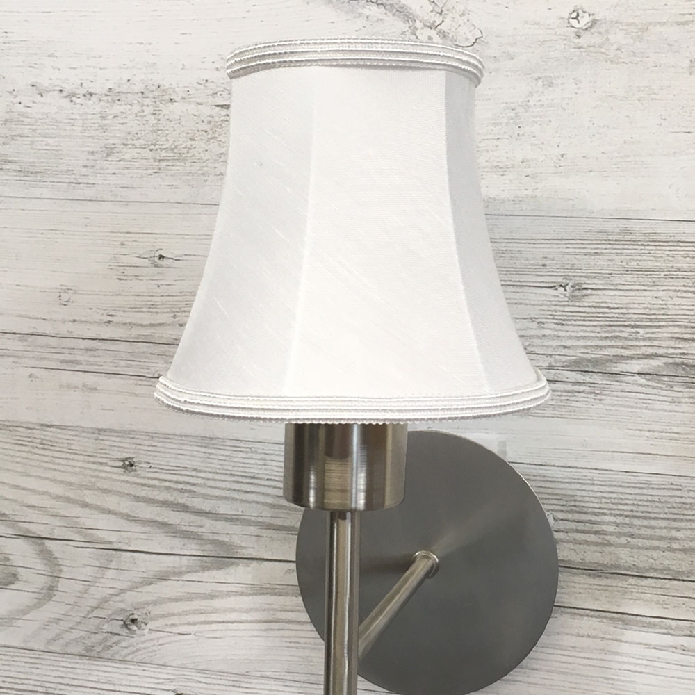 White Bowed Candle Lampshade