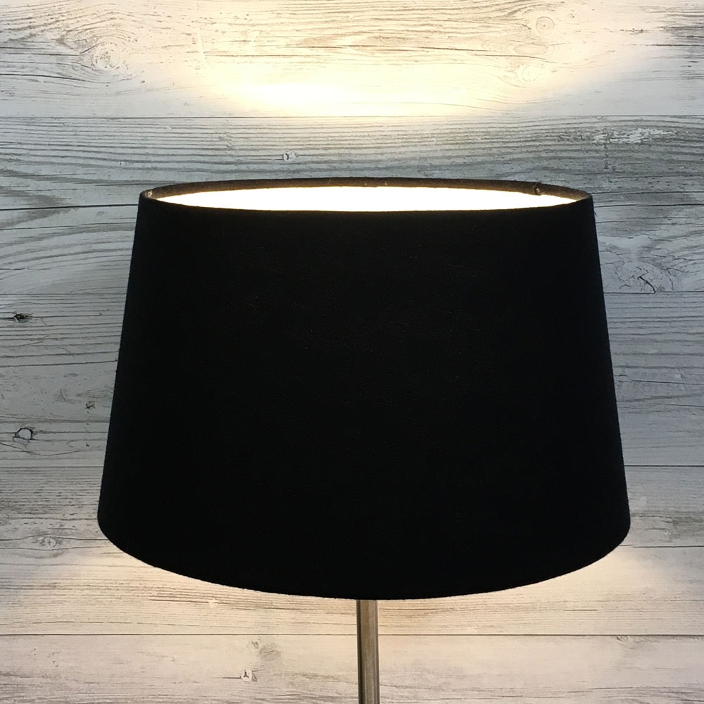 Aria Black Linen Lamp Shade