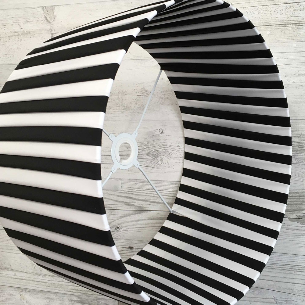 Black and White Stripe Lampshade