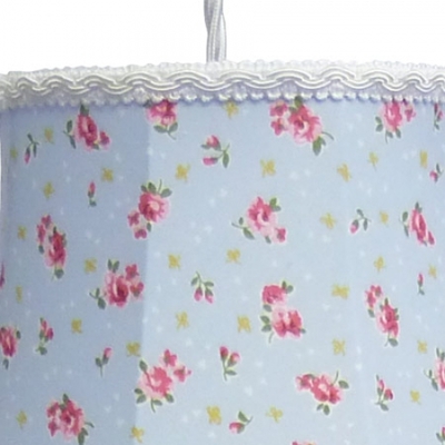 Cotton Lampshade Blue rose