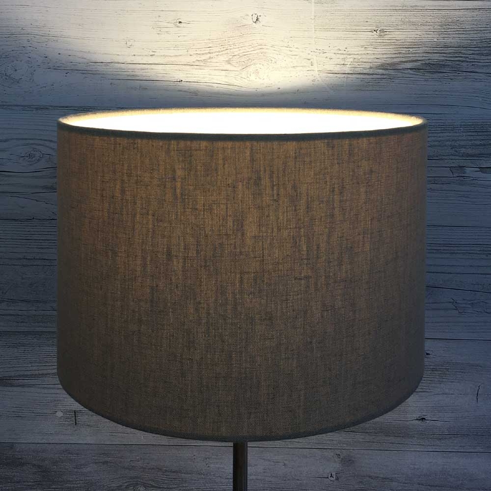 Aura Drum Table Lampshade Charcoal 