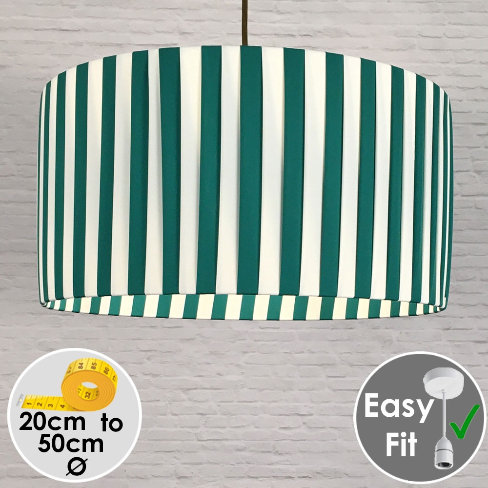Green and Cream Lampshade