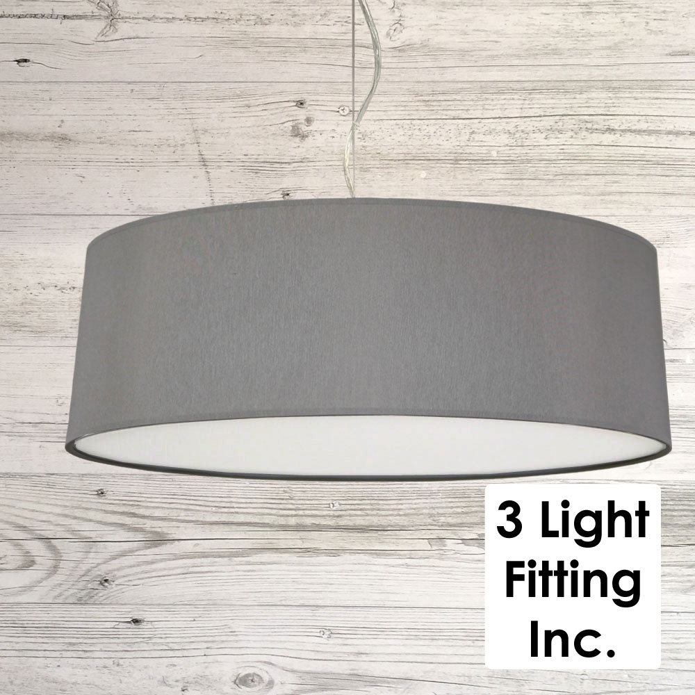 Extra Large Grey Lampshade Imperial, Extra Large Grey Table Lamp Shades