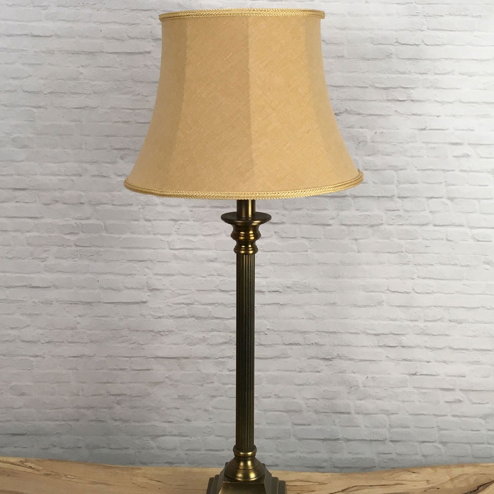 Gold Bowed Drum Lampshade