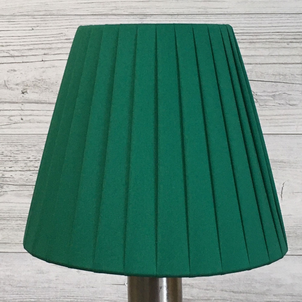 Green Pleated Candle Clip Lampshade