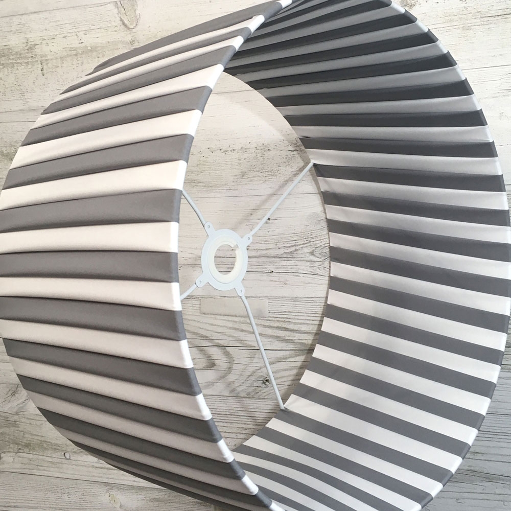 Grey and White Lampshade