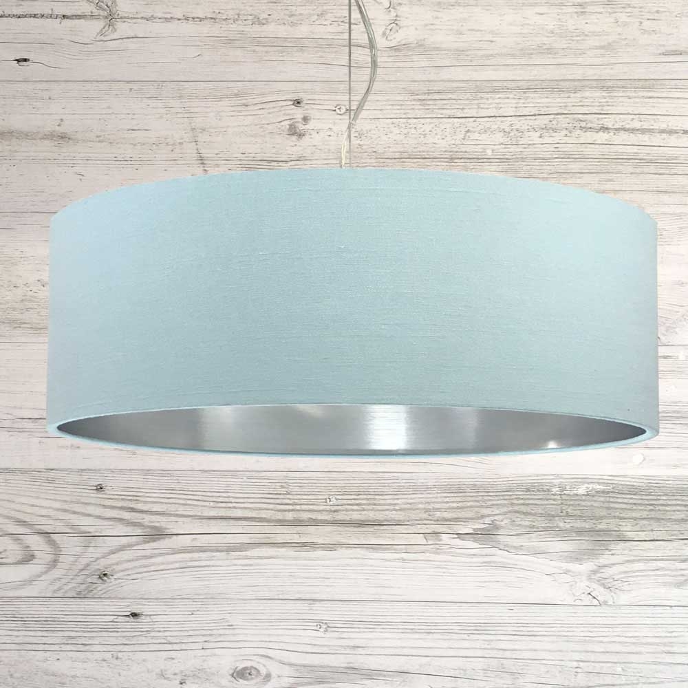 Drum Lampshade Silver Lining