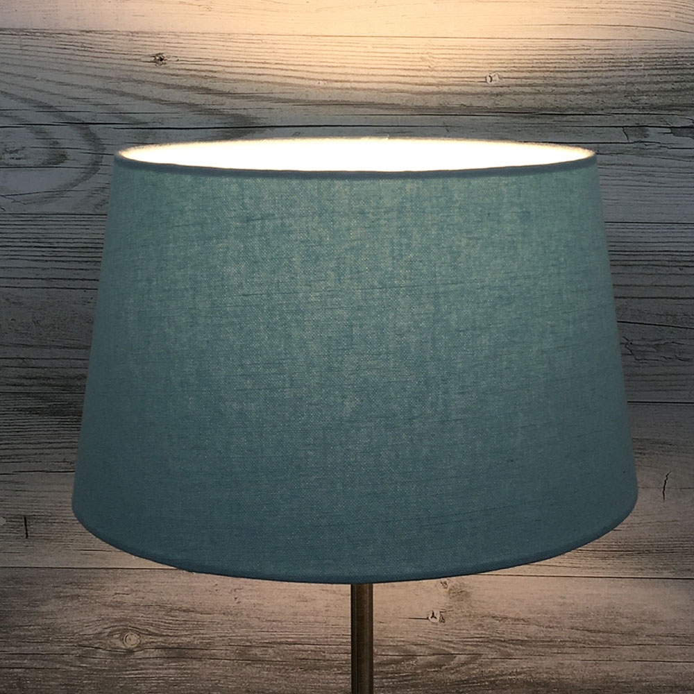 Aria Light Blue Linen Lamp Shade