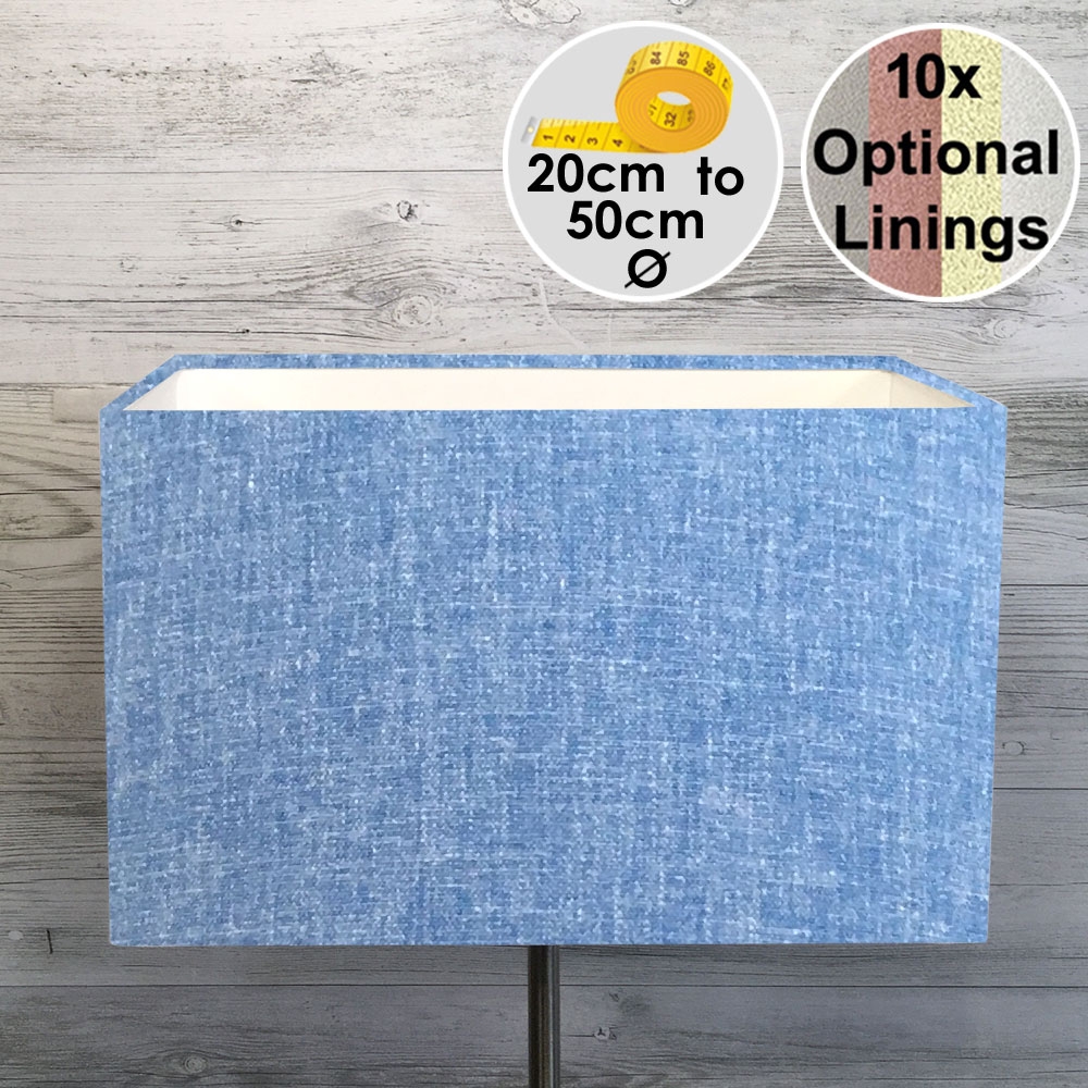 Pale Blue Rectangle Lampshade