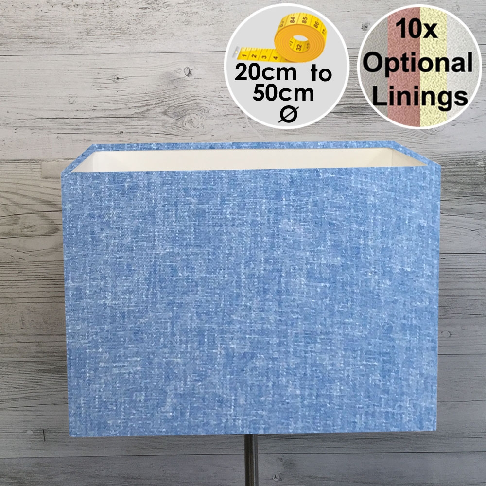 Pale Blue Square Lampshade