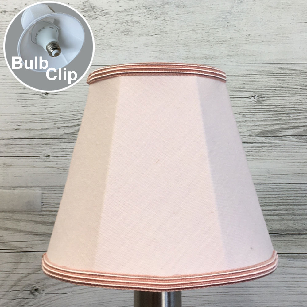 Pale Pink Candle Lampshade