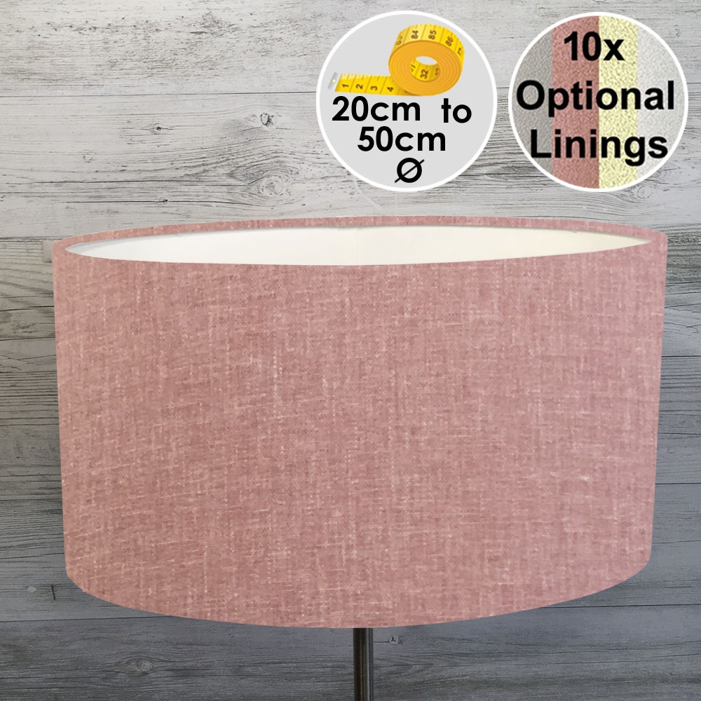Rose Pink Oval Lampshade
