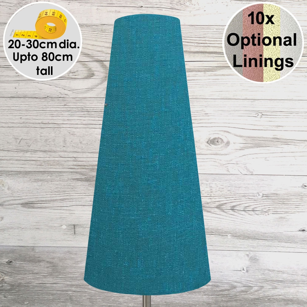 Turquoise Tall Cone Lampshade