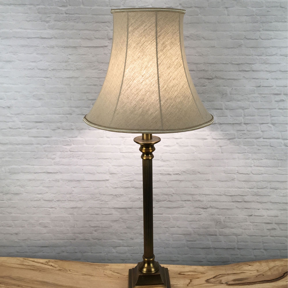 Taupe Bowed Empire Lampshade