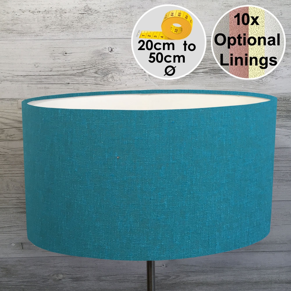 Turquoise Oval Lampshade