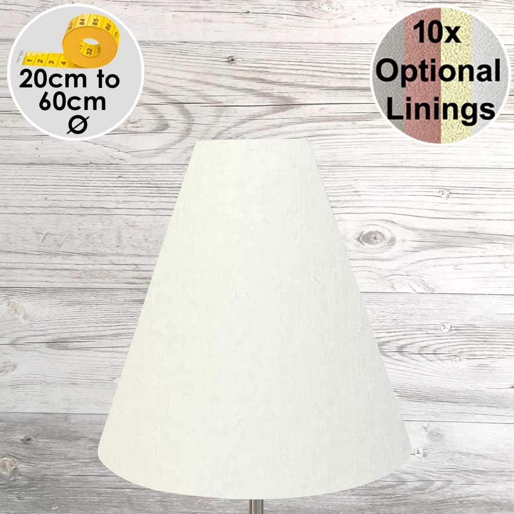 Multitud Confinar Querer White Cone Lampshade | Handmade in the UK - Imperial Lighting
