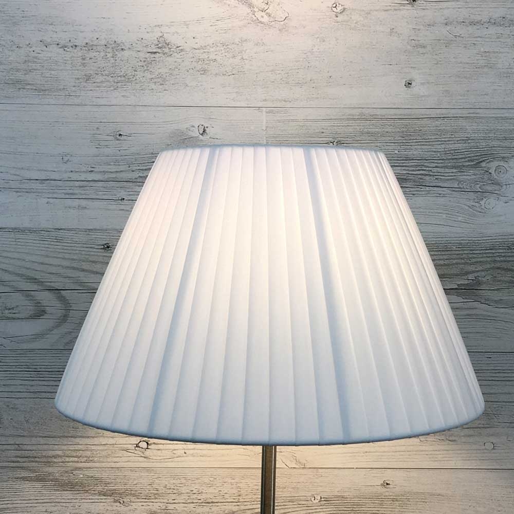 White Pleated Lampshade