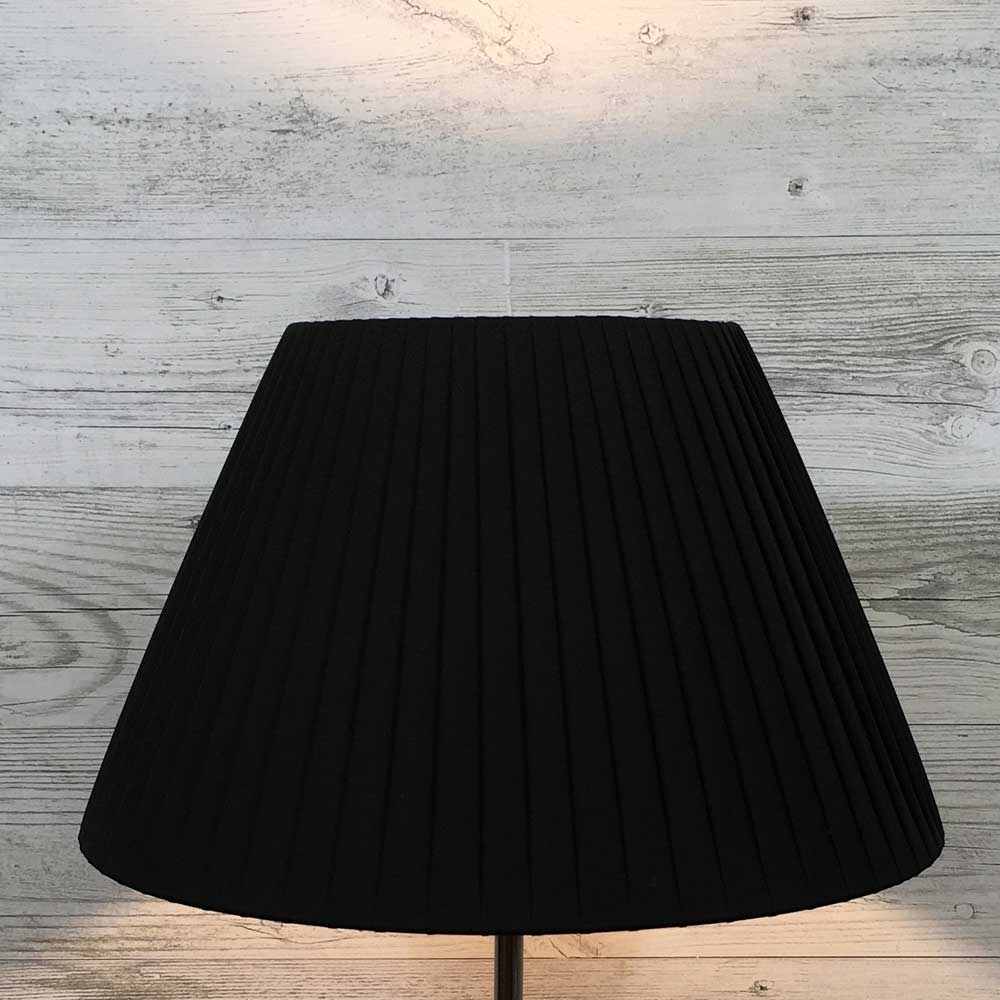 Black Pleated Lampshade 