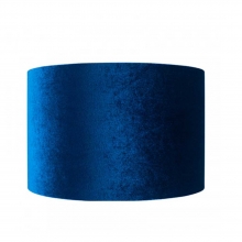 Velvet Drum Shade Blue